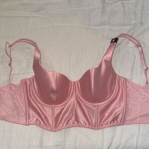 Victorias Secret Pink Satin Bra